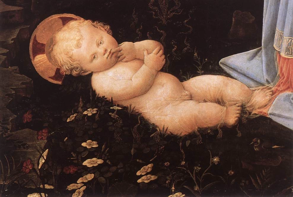 Madonna nella foresta - Staatliche Museen, Berlin, dettaglio